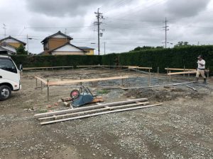 磐田市千手堂Ｍ様邸　基礎着工